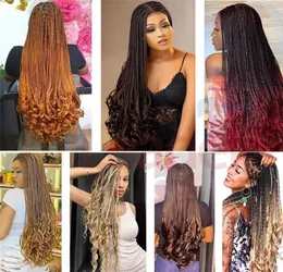 Synthetic Curly Braiding Hair Extensions 22inch 150gPack Loose Wave Crochet Hair Pre Stretched6763391