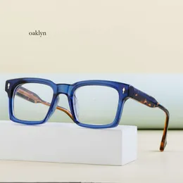 Designer Solglasögon Kila Fashion Propionic Acid Insert Box Glass för mäns koreanska utgåva Minimalistiska glasögon kan kopplas ihop med myopia optisk linsram