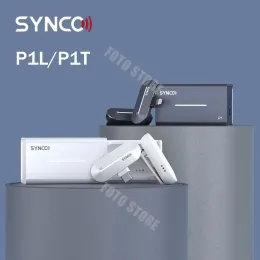 ميكروفونات synco p1l p1t p1 l t microphone اللاسلكي للهاتف الذكي لافالييه ميكروفون في الوقت الحقيقي للنوع c Android Phone iPhone ipad tablet