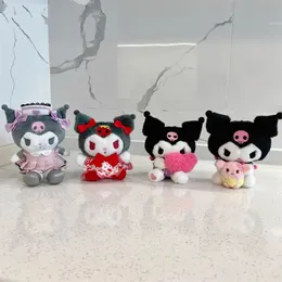 2024 Hurtownia Oszałamiająca urocza Kuromi Plush Toys Plecak Pendant Blak Mały prezent