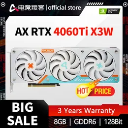 Inno3d Geforce RTX 4060TI X3W OC 8GB 128BIT GDDR6 RTX4060 TIグラフィックカードゲームGPU PLACA DE VIDEO