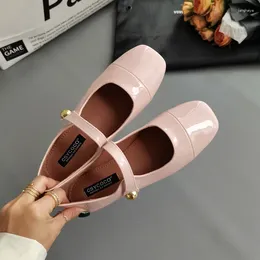 Casual Shoes Designer Prosty dojazdy do Mary Jane Flats Luxury Women Kawaii Princess Role Rola Play Boat