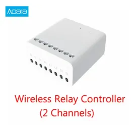 Kontroll Aqara Eigenstone Twoway Control Module Wireless Relay Controller 2 Channels Arbetet för Mijia MI Home App Home Kit