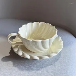 Figurine decorative Vintage tazza di caffè riutilizzabile portatile da viaggio turco di lusso tè porcellana ragazze Tazas De Ceramica Creativas Set