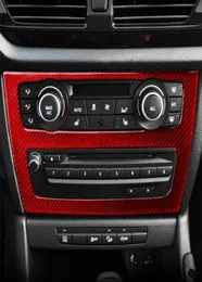 Stylizacja samochodów wykończenie włókna węglowego dla BMW x1 E84 20112015 Wewnętrzna konsola klimatyzatora objętość objętościowa rama dekoracja naklejka 7746284