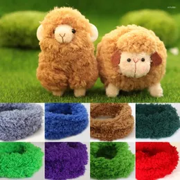 Decorative Figurines 1M Solid Color Plush Twist Sticks Bend Iron Wire Thread Bar Ribbon Strip String DIY Hand Making Doll Toy Crafts Sewing