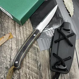 Новейший тактический прямой нож 2382 Biwa, 8Cr13MoV, атласное лезвие с точкой падения G10, ручки с фиксированным лезвием, шейный нож, режущий инструмент с термопластической оболочкой 7096 7097 7471