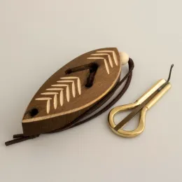 Strumenti ottone Oro portatile Jaw Harp Ebrei Arpa Altai Bocca etnica Strumento musicale russo armonica per principianti Spedizione gratuita per bambini