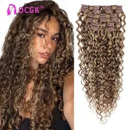 Clip per onde d'acqua nei capelli capelli umani 6 pezzi/set clip per capelli naturali remy brasiliani nei capelli umani 120g/set 240407