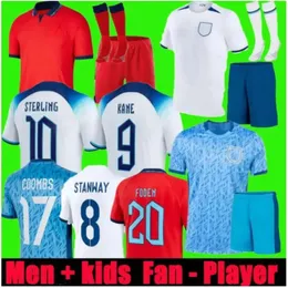 22 23 24 KANE Soccer Jerseys Angleterre FODEN STERLING GREALISH RASHFORD MOUNT BELLINGHAM SAKA 2023 2024 Football Shirt ENGLANDS TRIPPIER Men Kids Kit Uniform 260