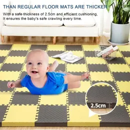 Mattor 12st Sports Gym Mat Protection Eva Foam Floor Mats Yoga Fitness Non-Slip Splicing Rugs Thicken Puzzle Carpet Baby Play