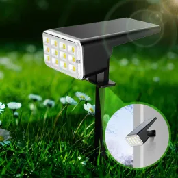 Control Youpin Solar Spotlight P67 Waterproof Solar Powered 24 LED Bright Cool White for Outdoor Garden Yard solar Landscape light