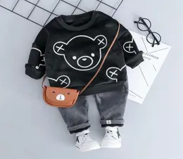 Hylkidhuose Baby Girl Boy Clothing Sets Autumn Winter Plush Infantkläder Lägg Cartoon Children Kids Casual Coatume Y200525218A8808370