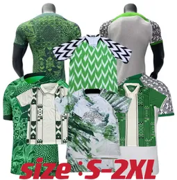 レトロナイジェリア2024 2025プレーヤーファンサッカージャージオシムヘン18 19 22 23 24 25レトロフットボールシャツオコチャサイモンルックマンiheanachoホームアウェイ3番目のフットボールシャツ