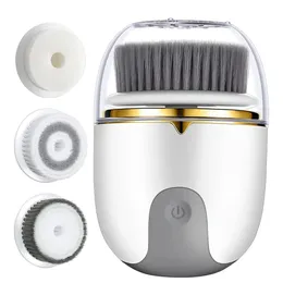 3 in 1 Ultrasonic Cleanser Brush Electric Cleansing Face Brush 360 Rotate Deep Cleaning Brush Skin Care Machine 240312