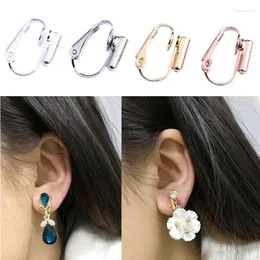 보석 파우치 2pcs 편안한 패드가있는 DIY 귀걸이 컨버터 피어싱 된 귀걸이를 클립 온 비 피어스 결과로 바꿉니다.