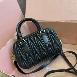 Luxus Handtasche Designer zu ziemlich echte Lederumbeltasche Girl Girl Modes Messenger Bags Geldbörsen Handtaschen Day Clutches neue Schafhaut Bowling Totes