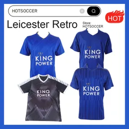 2015-2016 Leicester Retro Soccer Jerseys Classic 15 16 Vencedor campeão Vardy Kante Mahrez Okazaki 17 18 19 17 17 2018-2019 Camisas de futebol vintage Hotsoccer