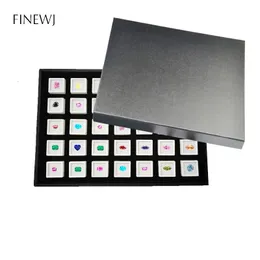 Wholesale Jewelry Gem Display Box Case Loose Diamond Storage Tool Coin Jar Show Tray Pot Gemstone Organizer Holder Container 240309