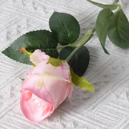 زهور الاصطناعية عيد الحب هدية باقة الحرير روز لزخارف الزفاف ديكور المنزل