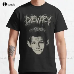 T-shirt Dewey Malcolm w środkowej postaci klasyczny koszulka Crewneck Custom Aldult Teen Unisex Digital Printing Tee koszulka