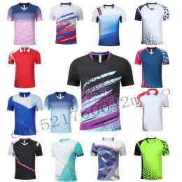 Czołgi Quickdry Tennis Sports Shirt Mężczyźni kobiety, koszulki tenisowe dla mężczyzn, ubrania mundurów badmintona Ping Pong Team Train Sportsła
