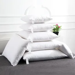Easyum 30*50/40*40/45*45/50*50cm 100% Cotton Goose Down Feather Chair Sofa Back Cushion Pad Bed Pillow 240304