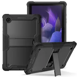 Capa armadura para iPad 7 8 9 10th 11 12 Gen Samsung Galaxy Tab A 10.1 A8 10.5 Galaxy Tab S7 S8 plus 12.4 11 s6 Suporte de silicone resistente à prova de choque