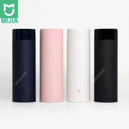 Controllo Xiaomi Mijia Bottiglia d'acqua in acciaio inossidabile da 350 ml Thermos leggero Vuoto MIni Cup Camping Travel Tazza termica portatile Sport
