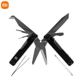 Controllo XiaoMi HUOHOU mini coltello multifunzione escursionismo all'aperto portatile 10 in 1 strumento multifunzione strumento di sopravvivenza selvaggia cacciavite in metallo