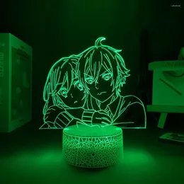 Gece Işıkları 3D Lamba Anime Hori San To Miyamura Kun Yatak Odası Dekor Işık Çocuklar Brithday Hediye Manga Horimiya Akrilik Led