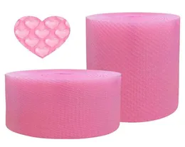 Упаковочные пакеты 20 см, розовая пузырчатая пленка, фирменный материал, противоударный пенопласт, рулон, логистика, наполнение, экспресс-упаковка1383724