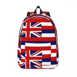 Рюкзак с флагом штата Гавайи, женские маленькие рюкзаки для мальчиков и девочек, сумка для книг, водонепроницаемая сумка через плечо, портативный дорожный рюкзак, студенческий школьный рюкзак