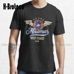 Camiseta top gun miramar califórnia trending tshirt presente personalizado engraçado arte streetwear dos desenhos animados t criativo engraçado t xs5xl unisex retro