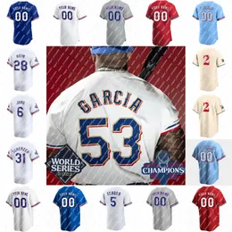 Evan Carter Camisa de beisebol Jacob Degrom Corey Seager Jonah Heim Adolis Garcia Nathan Eovaldi Marcus Semien Max Scherzer Josh Jung Leody Taveras