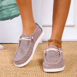 Skor 2022 Nya kvinnor skor sneakers stickade mesh kille lägenheter stor storlek damer glid på mujer zapatill casual sommar kvinnlig mocassins