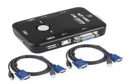 2-портовый USB KVM-переключатель SVGA VGA переключатель с кабелями для ПК, мыши, клавиатуры, монитора 192014401049491