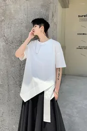 Men's T -skjortor Dark Is Loose Summer Youth Shirt Fashion Not Rules Stylist Yoji Short Sleeve