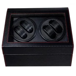 Uhrenboxen Hüllen 4/6 High-End-AutomatikaufzugsboxUhrenaufbewahrung Schmuckhalter Display PU-Lederbox Ultra-leiser Motor Shake255L