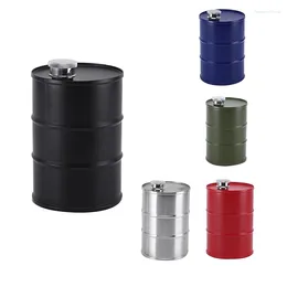 Hip Flasks AT14 750Ml Barrel Wine Pot Stainless Steel Mini Flask Sake Cup Cylindrical Portable For Travel Outdoor Camping