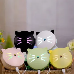 150ML Cat Ultrasonic Humidifier Aromatherapy Diffusers USB Car Air Freshener Home Mini Water Purifier Led Bulb Diffuser