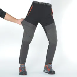 Pantaloni Pantaloni da trekking da uomo per esterni ad asciugatura rapida pantaloni estivi da punzonatura sottili pantaloni lunghi impermeabili ad asciugatura rapida 8XL