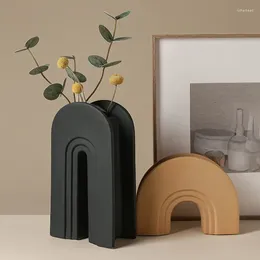 Estatuetas decorativas estatuetas decorações vasos cerâmica luz luxo minimalista armários de tv corredor presentes primeira escolha