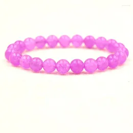 Strand Noble Trendy 8mm Crystal Stone Beads Bracelets 10 Style For Women&Men Handmade Jewelry Elegant Pulseras Charm Gifts