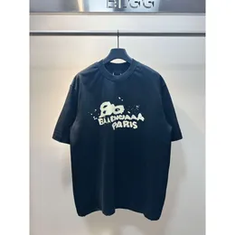 led balenciagia traccia abiti firmati triple s balanciaga Tshirt extremeVersione alta Paris 23 Primaveraestate Nuovo Bb Disegnato a mano Graffiti Lettera Stampa b Home Correct S