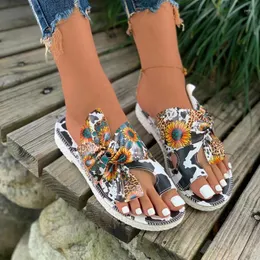 Slippers Ladies Shoes 2024 Basic Women's Summer Casual Sun Flower Women Outdoor Walking Flat Female