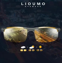 LIOUMO Design Square Sunglasses For Men Women Polarized Driving Glasses Day Night Vision Goggles AntiGlare gafas de sol hombre5340725