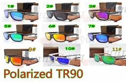 MOQ10SETS МУЖЧИНЫ Поляризационные солнцезащитные очки TR9010 Разноцветные солнцезащитные очки UV400 Велосипедные очки для женщин с пиковыми солнцезащитными очками в футляреA SHI1502265