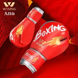 Koruyucu Gear Wesing Spor Boks Eldivenleri Muay Tay Dövüş Sanatları Boks Eldivenleri Siyah YQ240318