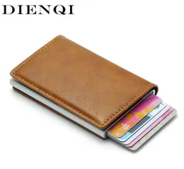 DIENQI Rfid Wallet Card Holder Coin Purse Men039s Wallet Slim Small Male Leather Wallet Mini Pocket Money Bag Women Walet Valet5053290